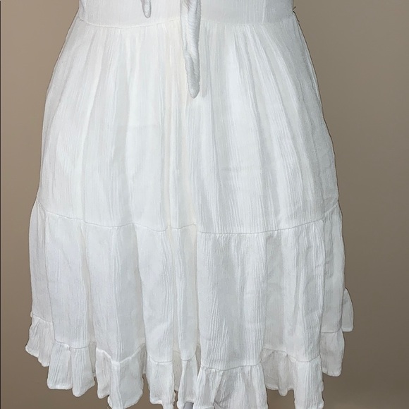White Ruffle Mini Dress - Picture 2 of 5